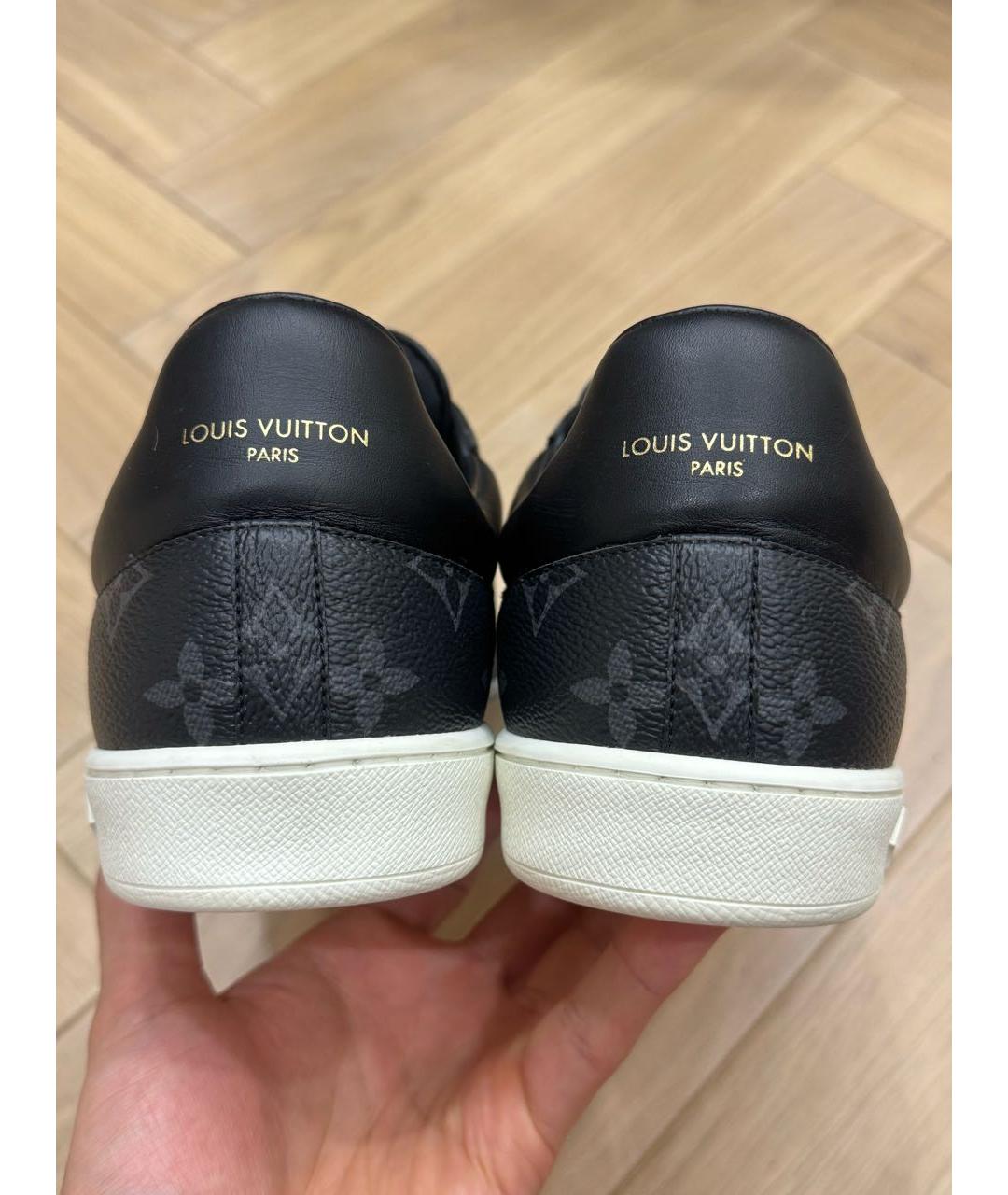 LOUIS VUITTON Черные низкие кроссовки / кеды, фото 4