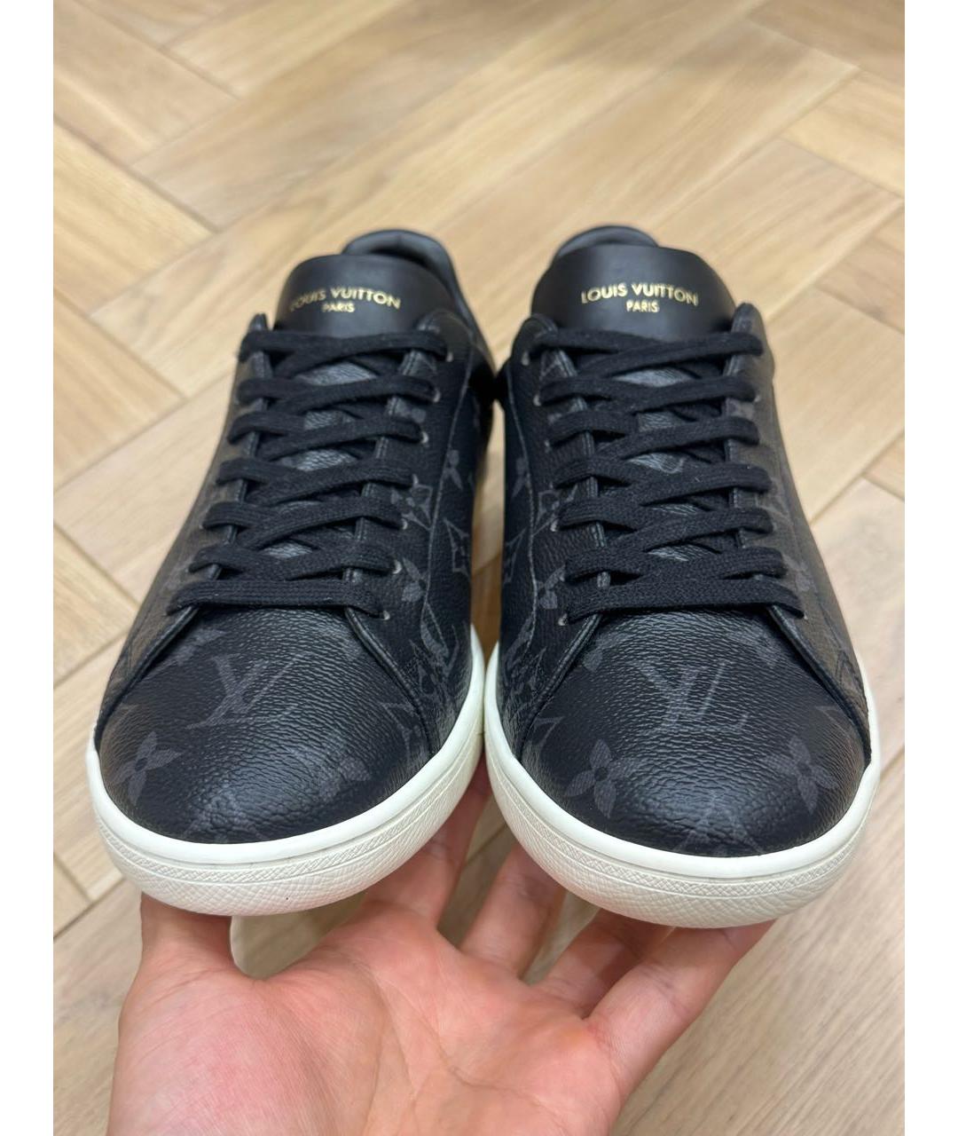 LOUIS VUITTON Черные низкие кроссовки / кеды, фото 2