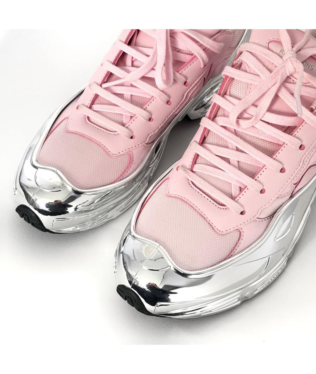 ADIDAS X RAF SIMONS Розовые синтетические низкие кроссовки / кеды, фото 2