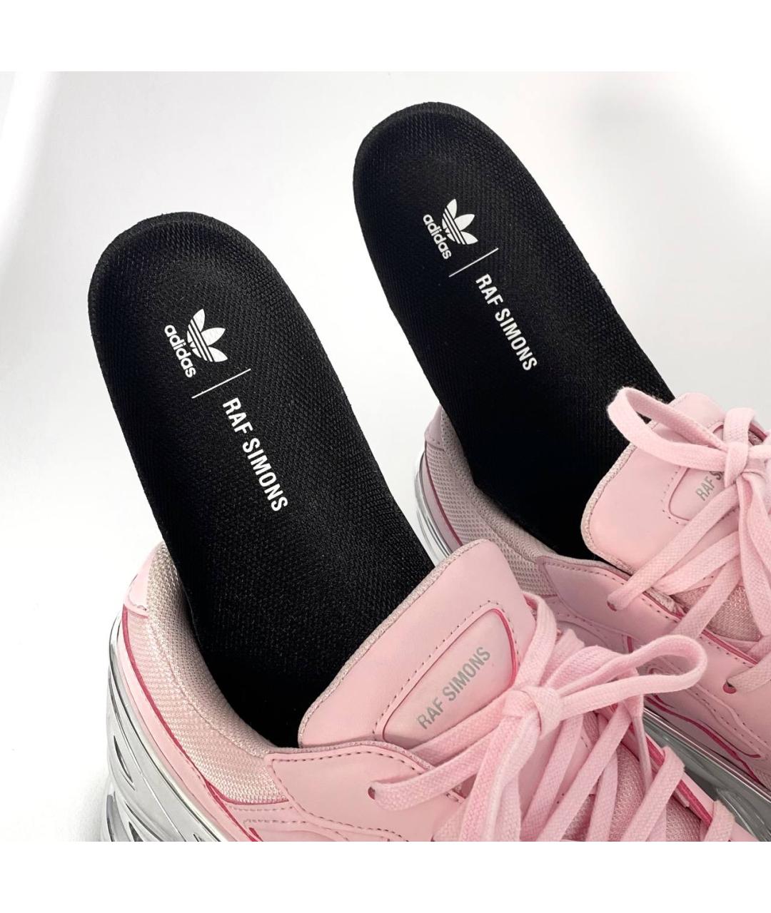 ADIDAS X RAF SIMONS Розовые синтетические низкие кроссовки / кеды, фото 4