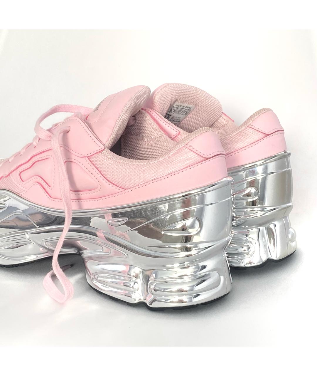 ADIDAS X RAF SIMONS Розовые синтетические низкие кроссовки / кеды, фото 3