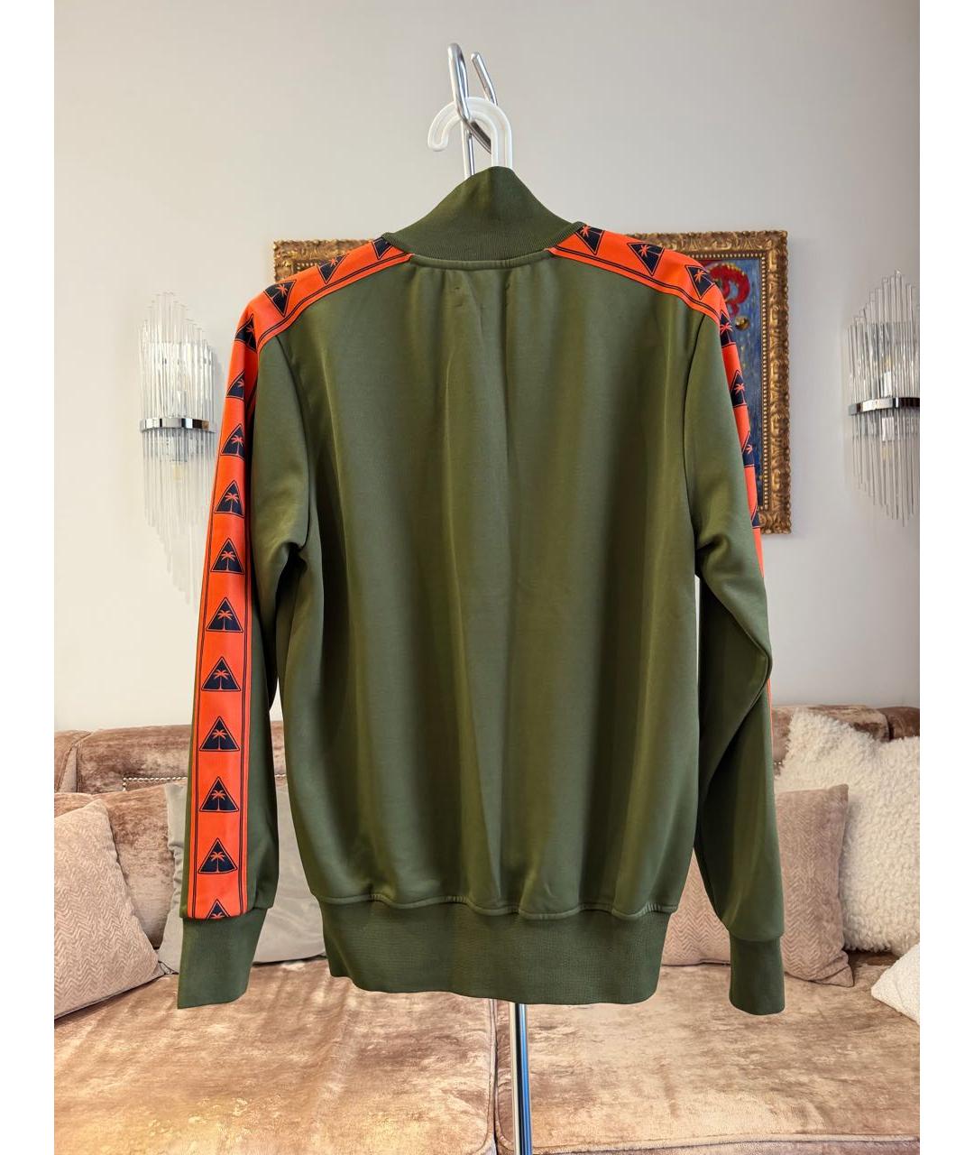 PALM ANGELS Хаки полиэстеровая спортивная куртка, фото 3