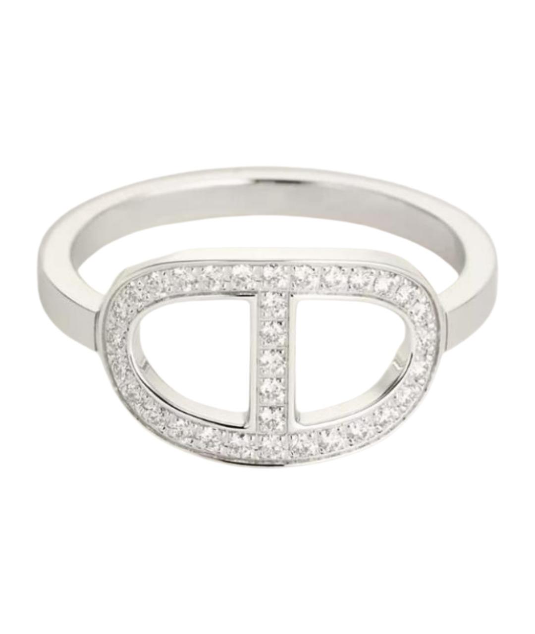 HERMES Серебряное кольцо из белого золота, фото 1