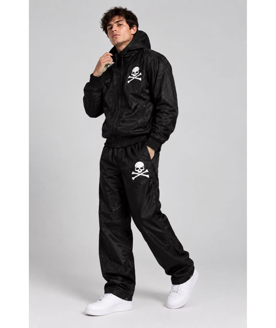 PHILIPP PLEIN Черный полиэстеровый спортивный костюм, фото 8