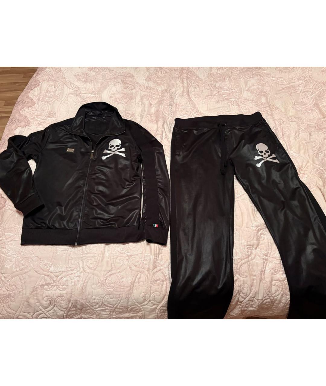 PHILIPP PLEIN Черный полиэстеровый спортивный костюм, фото 2