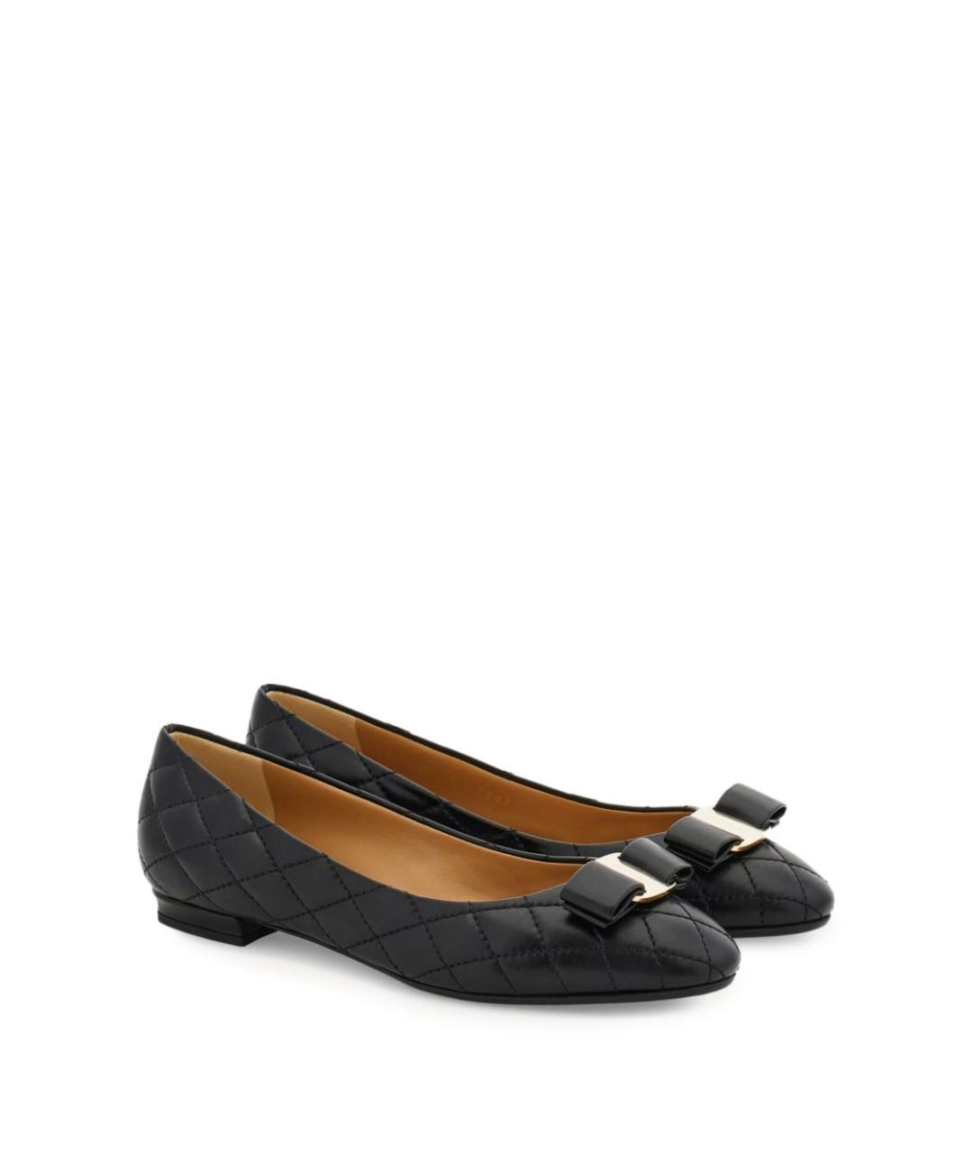 FERRAGAMO Черные кожаные ботинки, фото 2