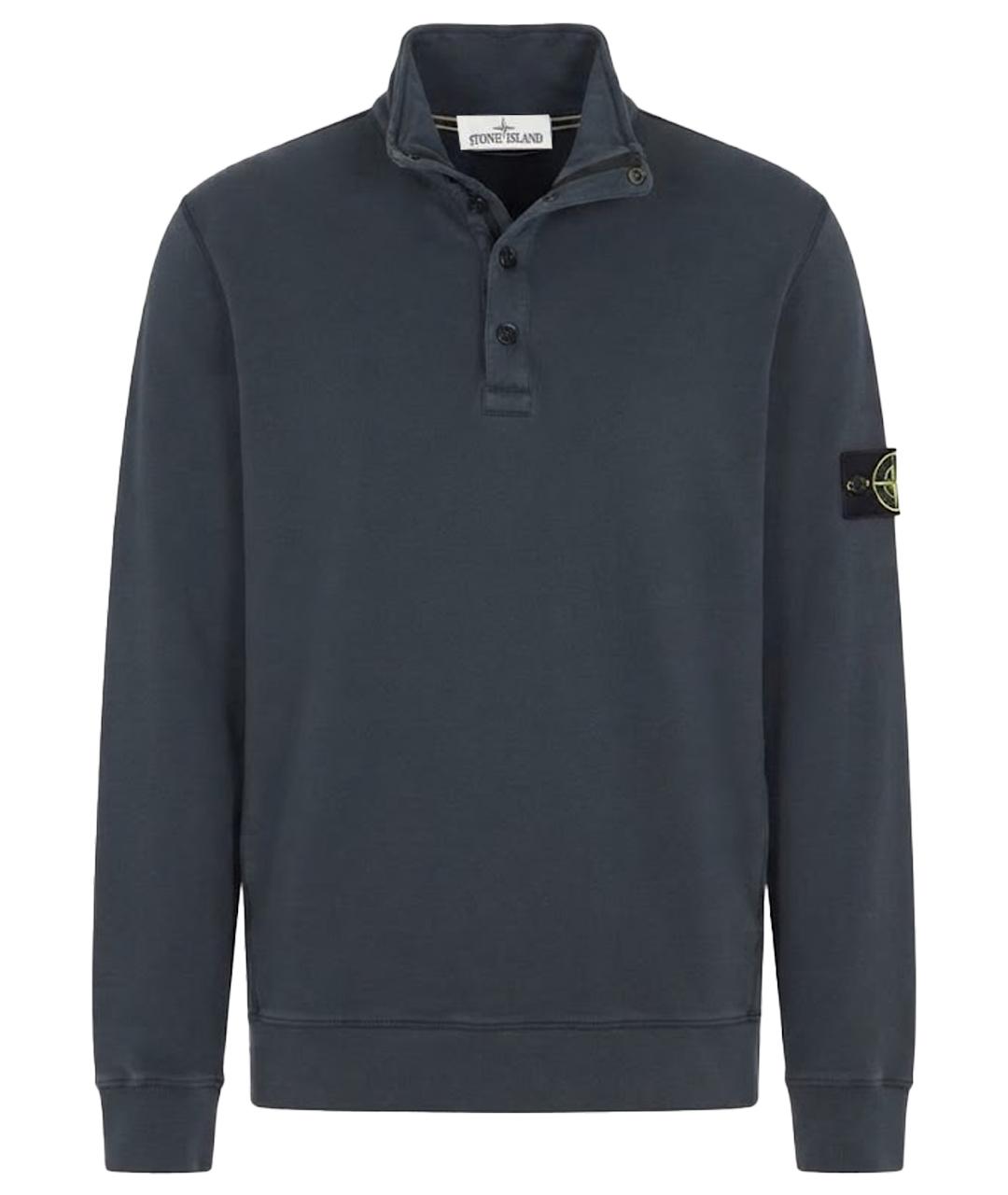 STONE ISLAND Синий хлопковый джемпер / свитер, фото 1