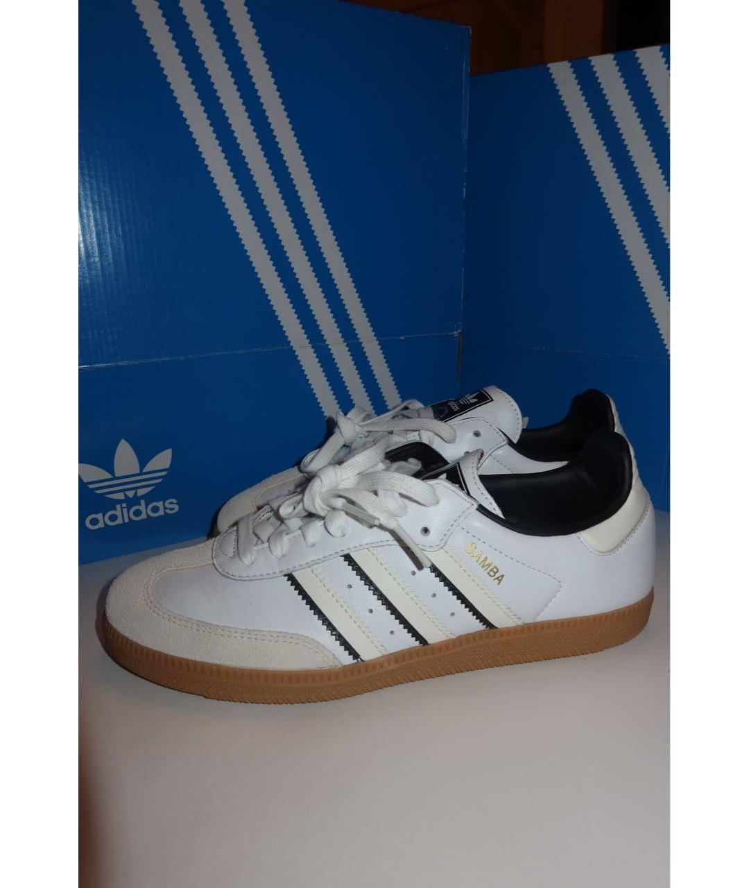 ADIDAS Белые кеды из искусственной кожи, фото 7