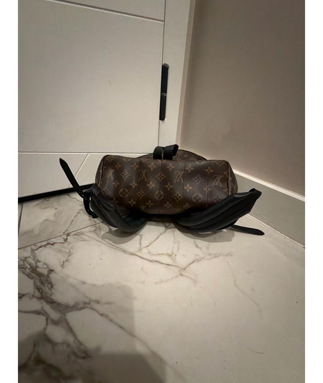 LOUIS VUITTON Коричневый рюкзак из канвы, фото 5