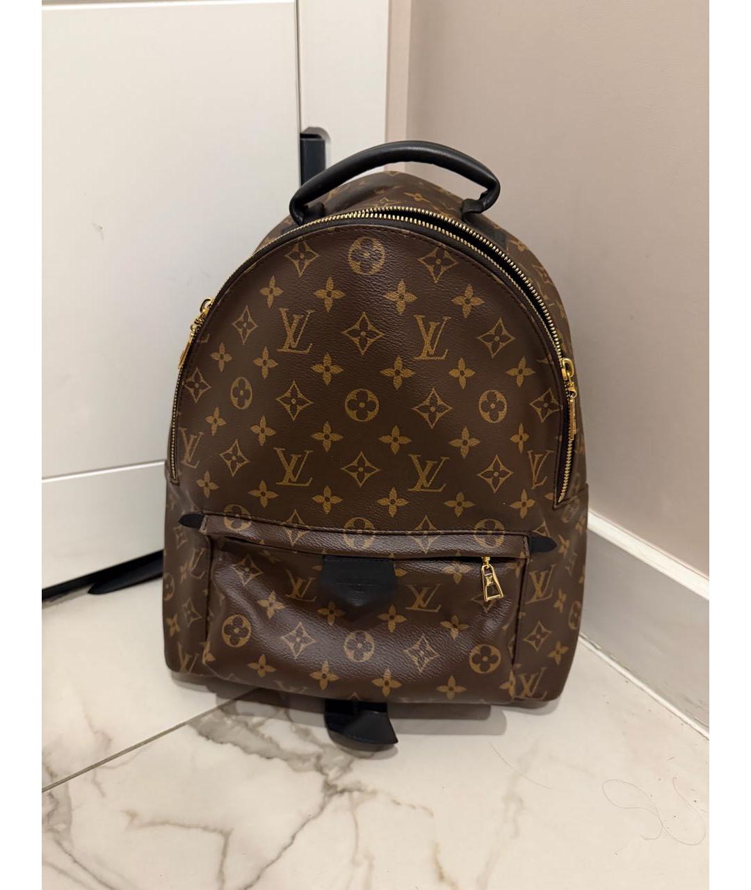 LOUIS VUITTON Коричневый рюкзак из канвы, фото 7