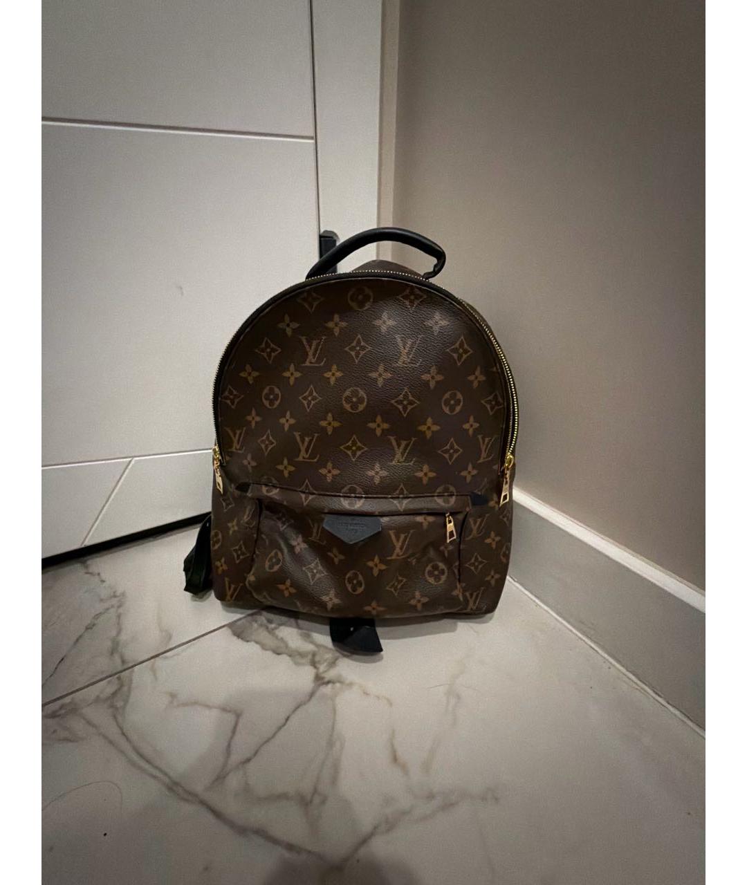LOUIS VUITTON Коричневый рюкзак из канвы, фото 6