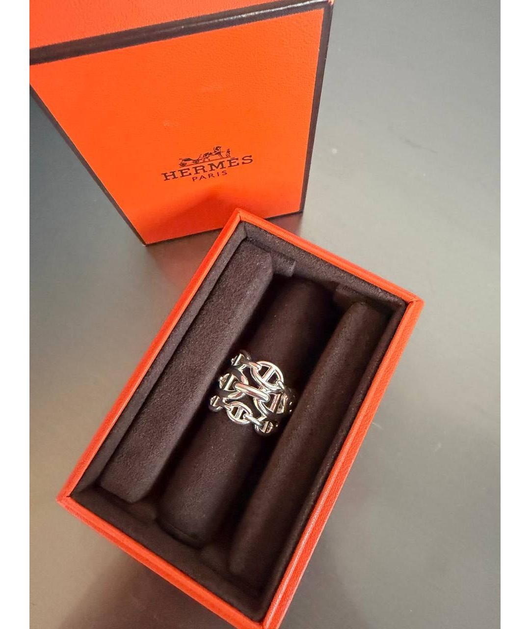 HERMES Серебряное серебряное кольцо, фото 2