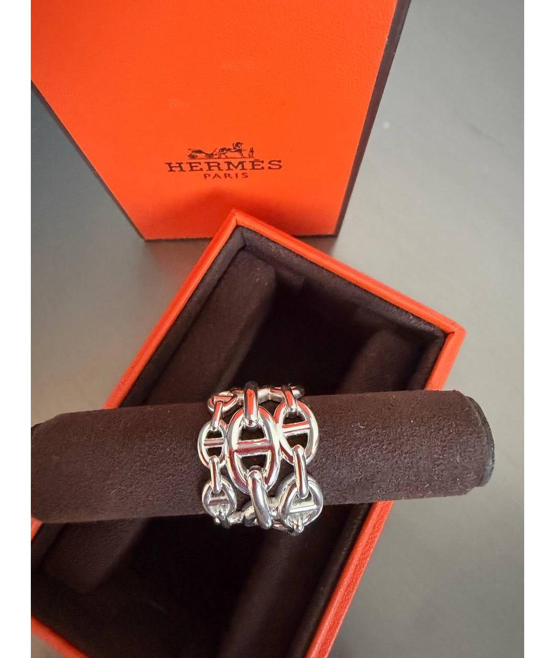 HERMES Серебряное серебряное кольцо, фото 5