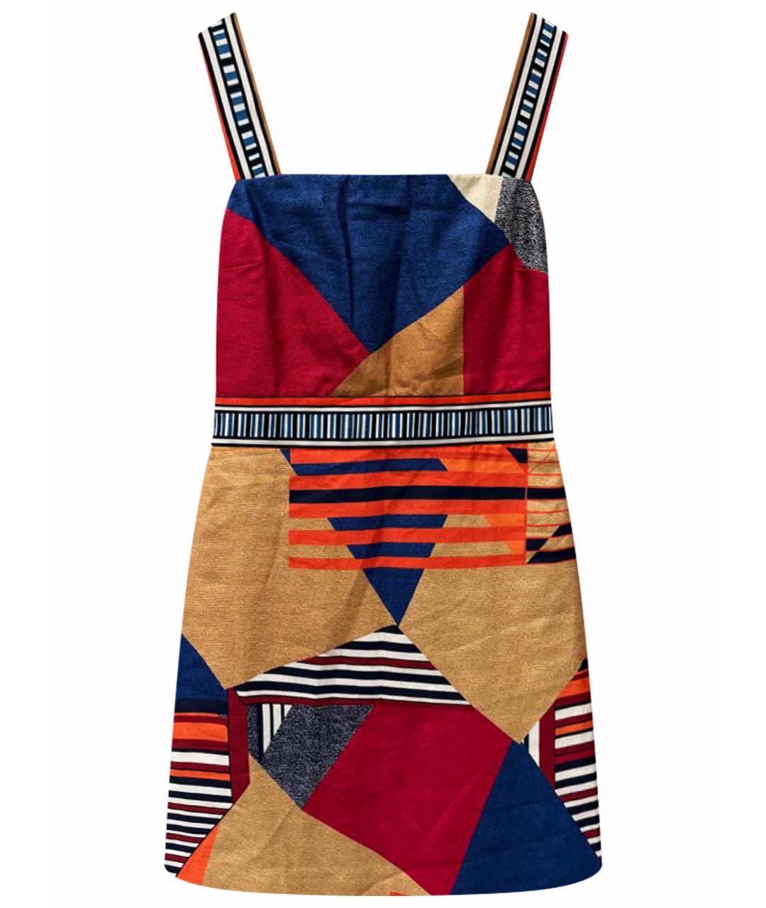 DIANE VON FURSTENBERG Мульти шелковое повседневное платье, фото 1