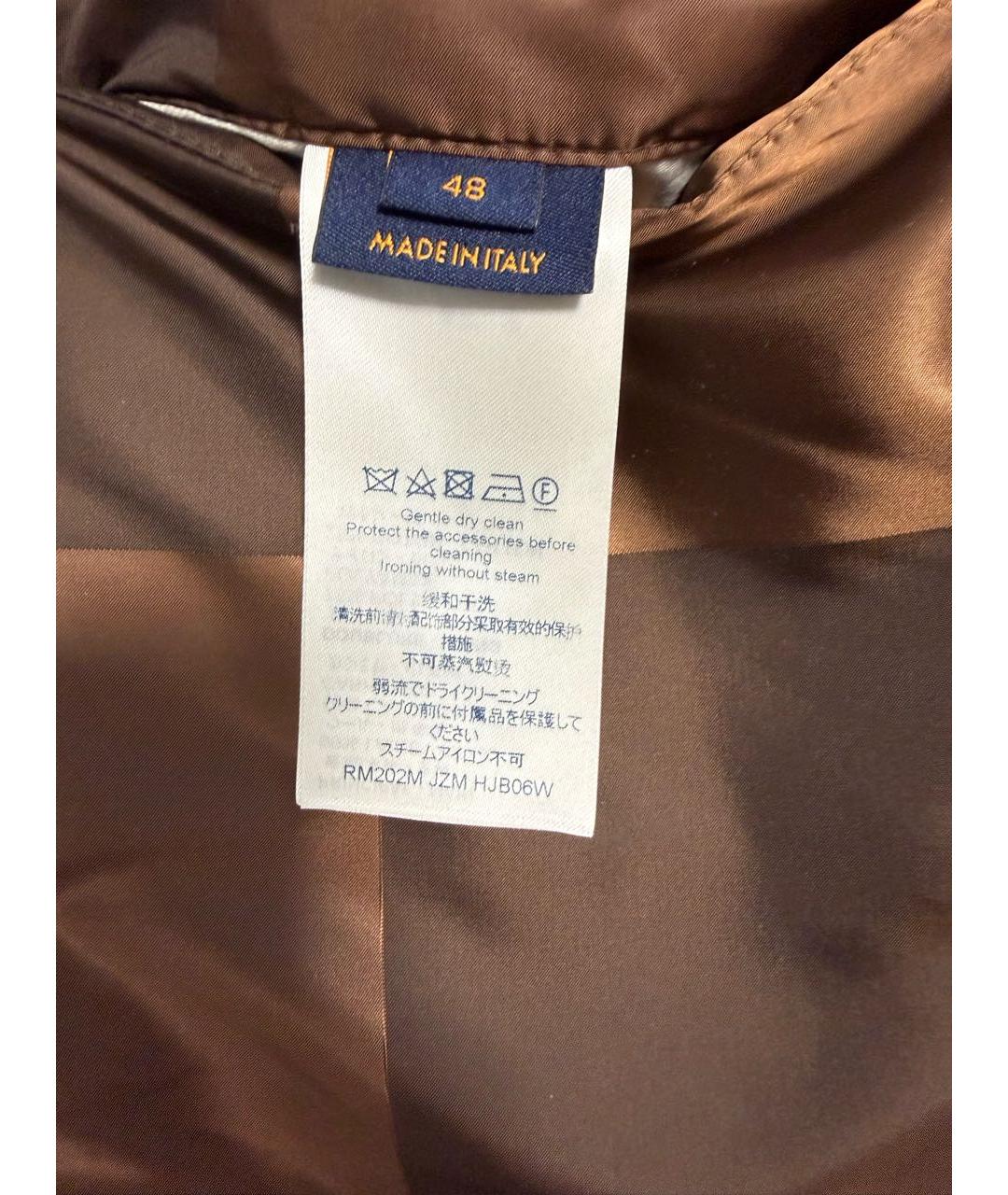 LOUIS VUITTON Коричневая шерстяная куртка, фото 3
