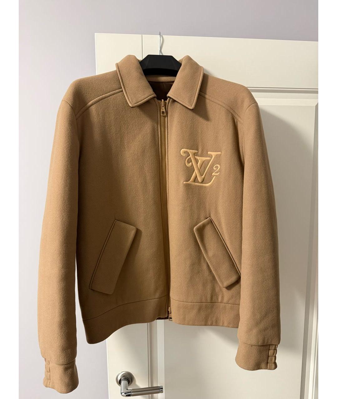 LOUIS VUITTON Коричневая шерстяная куртка, фото 5