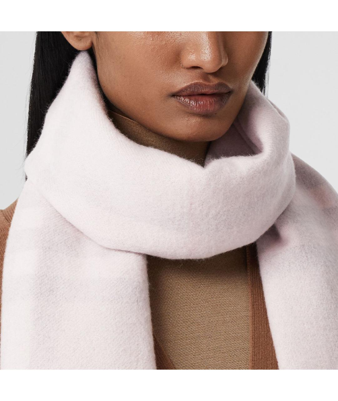 BURBERRY Бежевый кашемировый шарф, фото 5