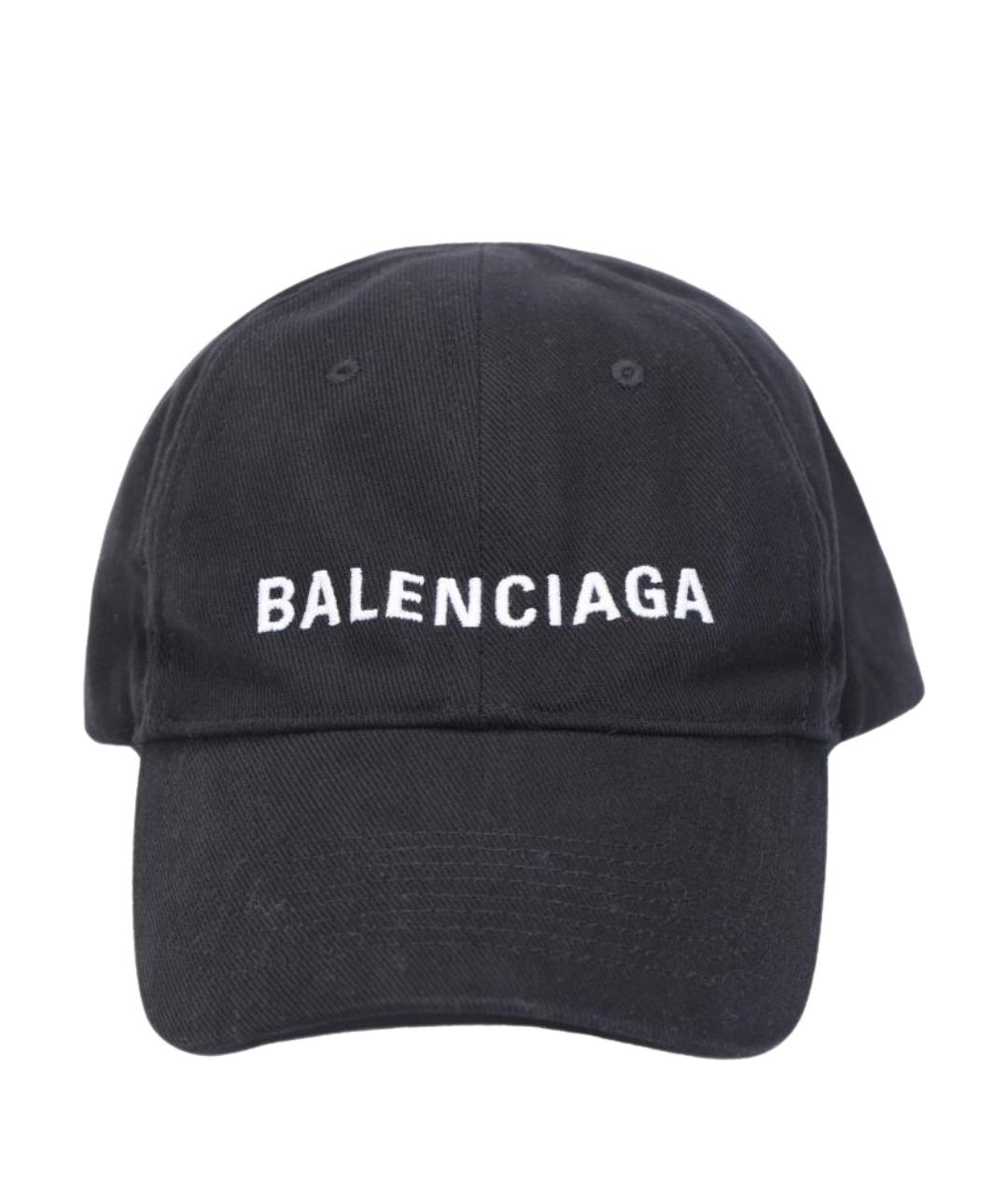 BALENCIAGA Черная кепка, фото 1