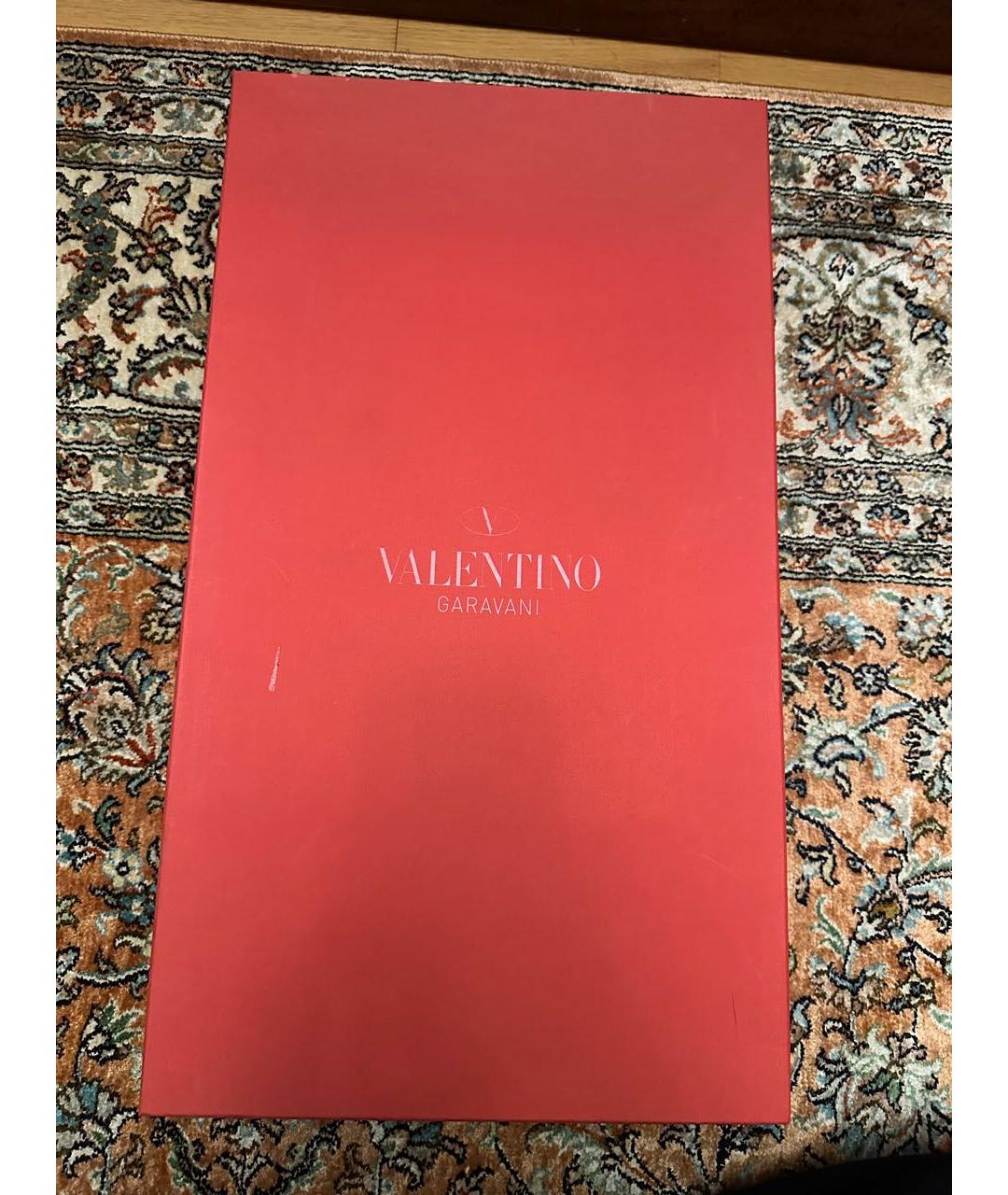 VALENTINO Бежевые сапоги из кожи питона, фото 6