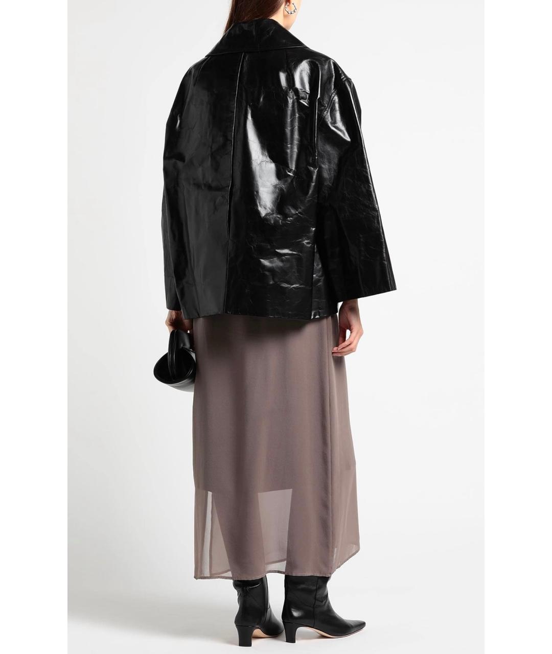 RICK OWENS Черная кожаная куртка, фото 3