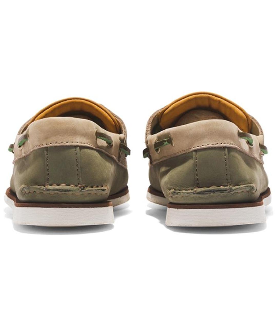 TIMBERLAND Зеленые кожаные лоферы, фото 5