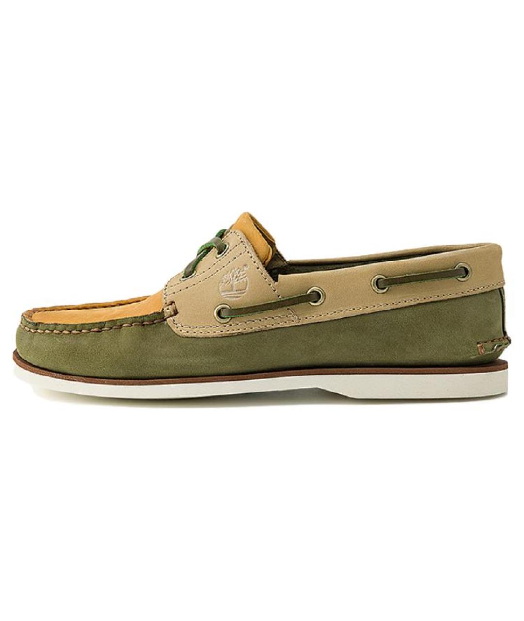 TIMBERLAND Зеленые кожаные лоферы, фото 2