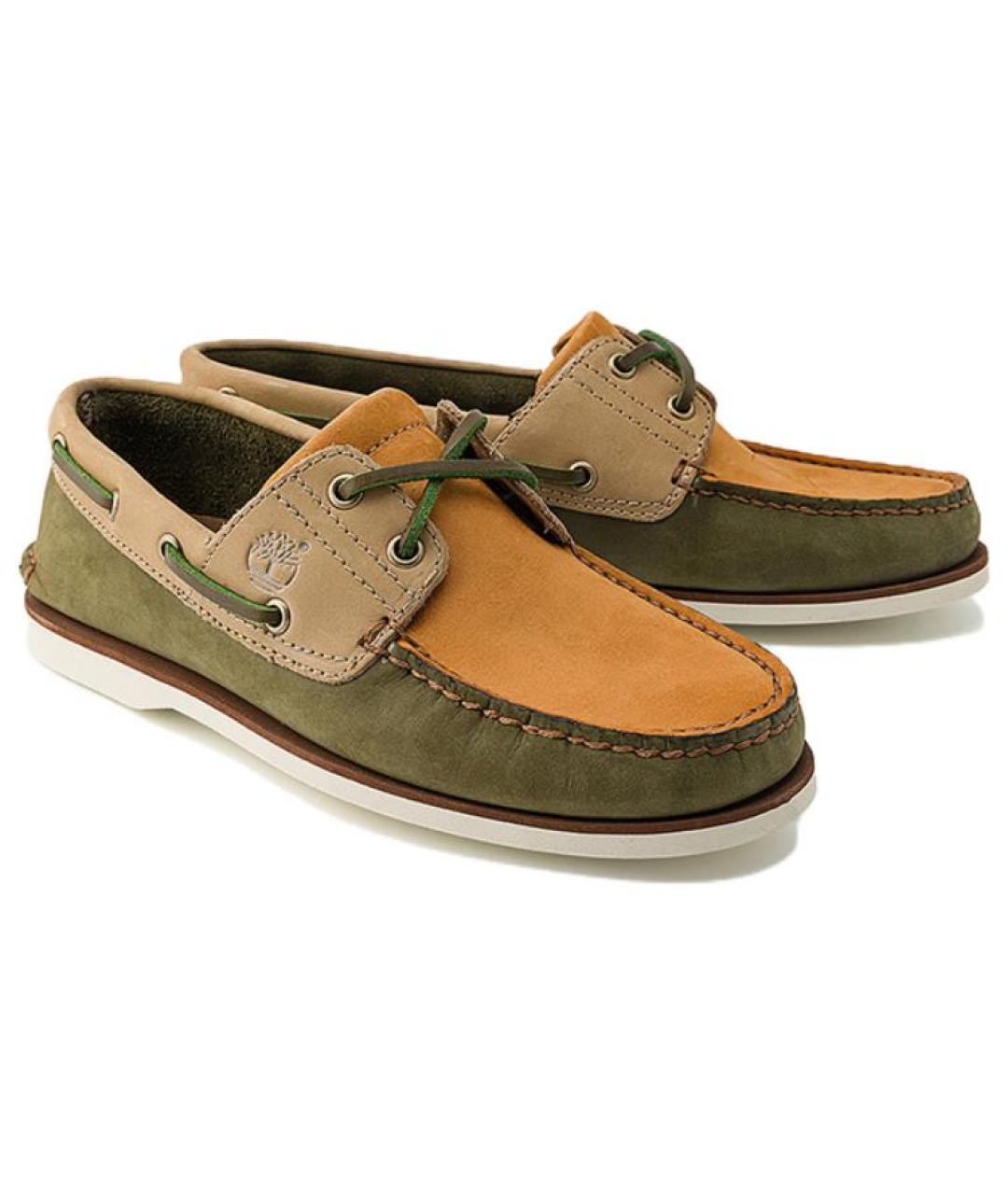TIMBERLAND Зеленые кожаные лоферы, фото 3