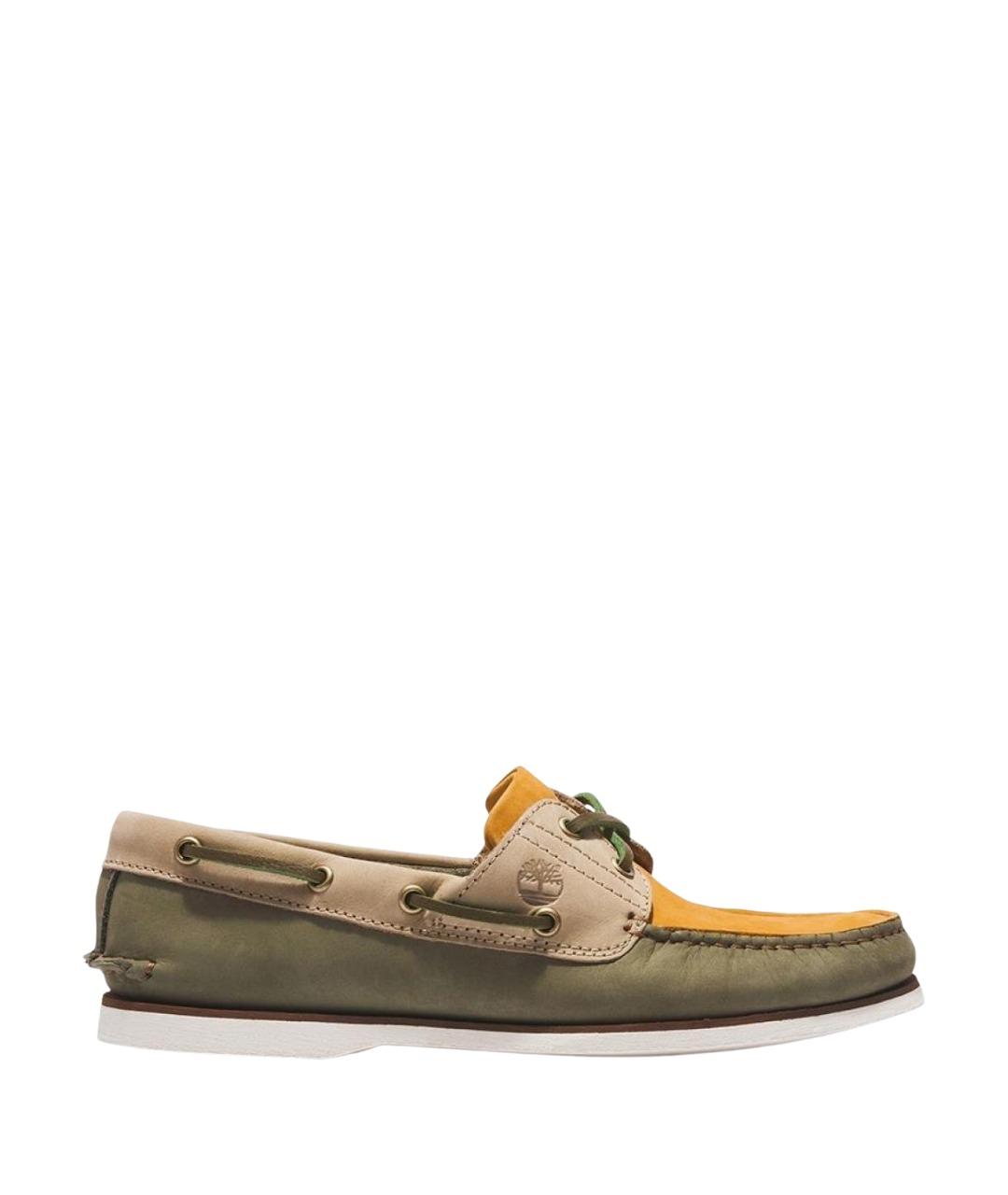 TIMBERLAND Зеленые кожаные лоферы, фото 1