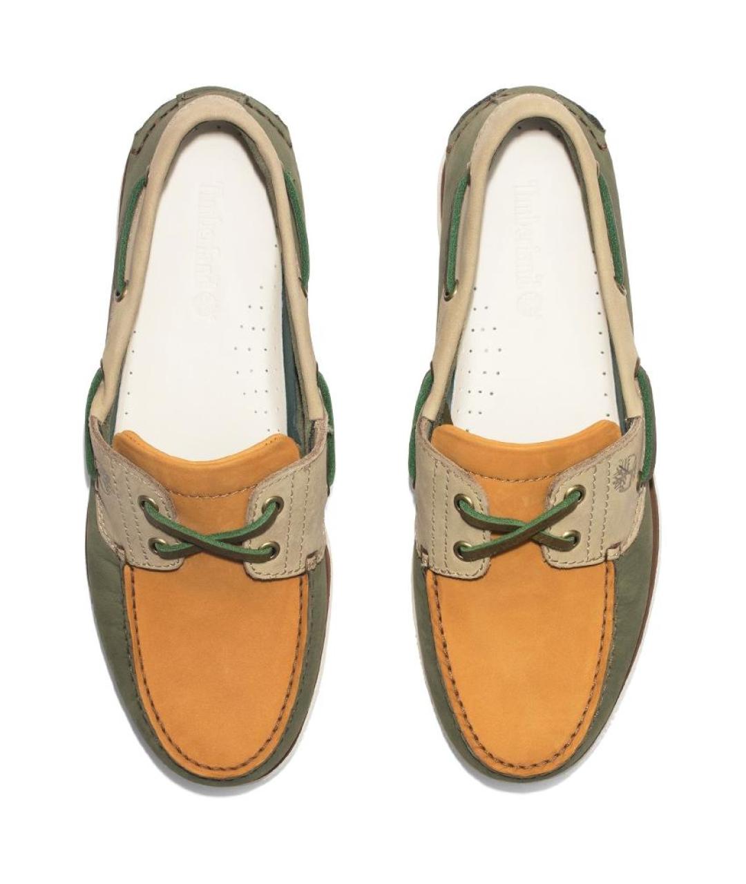 TIMBERLAND Зеленые кожаные лоферы, фото 4
