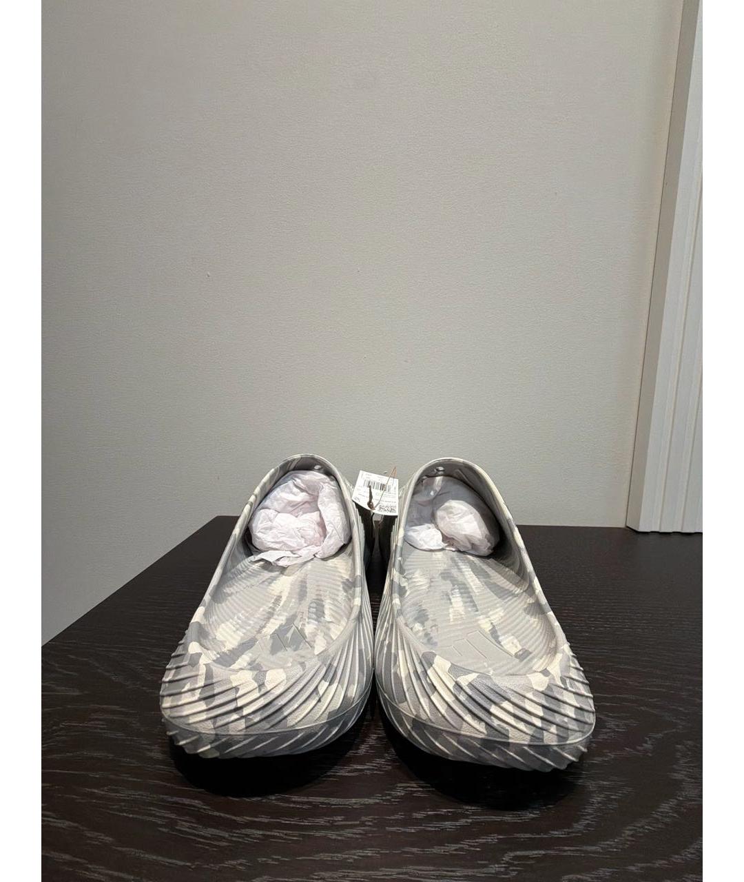 ADIDAS Серые резиновые шлепанцы, фото 4
