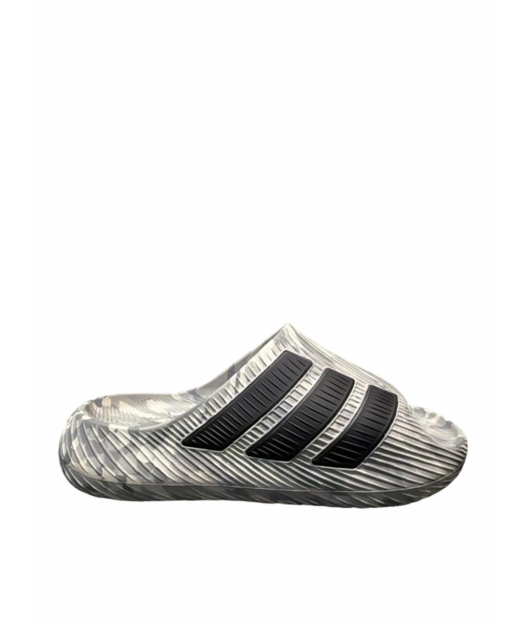 ADIDAS Серые резиновые шлепанцы, фото 1