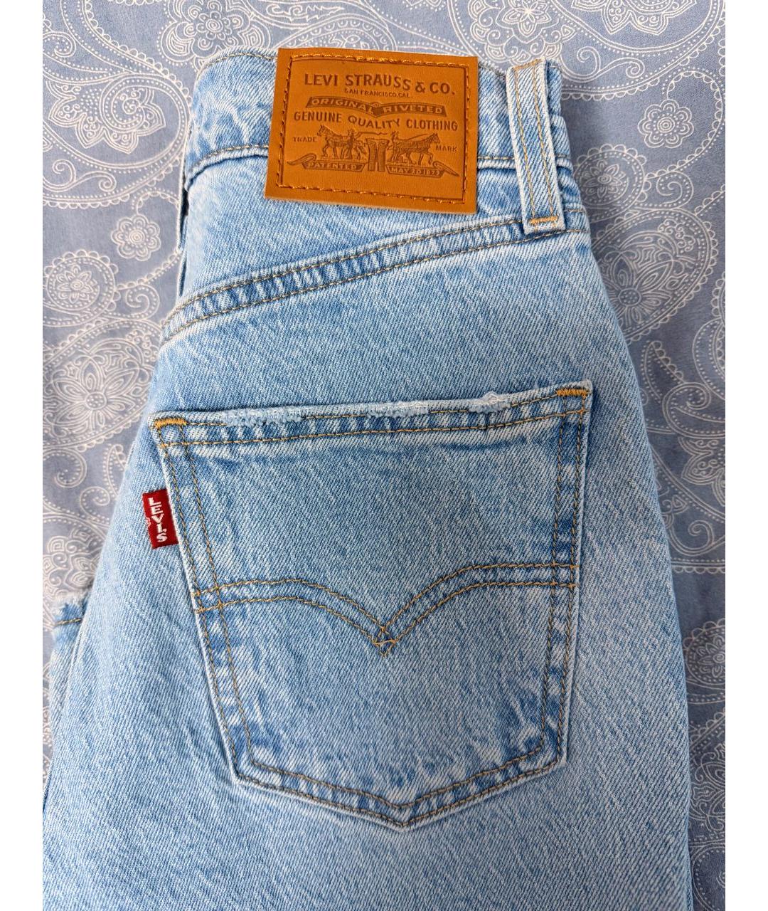 LEVI'S Голубые хлопковые джинсы клеш, фото 2