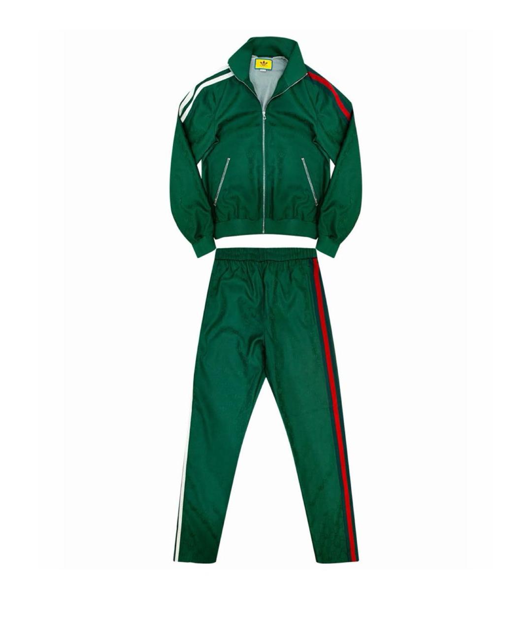 GUCCI Зеленый полиэстеровый спортивный костюм, фото 6