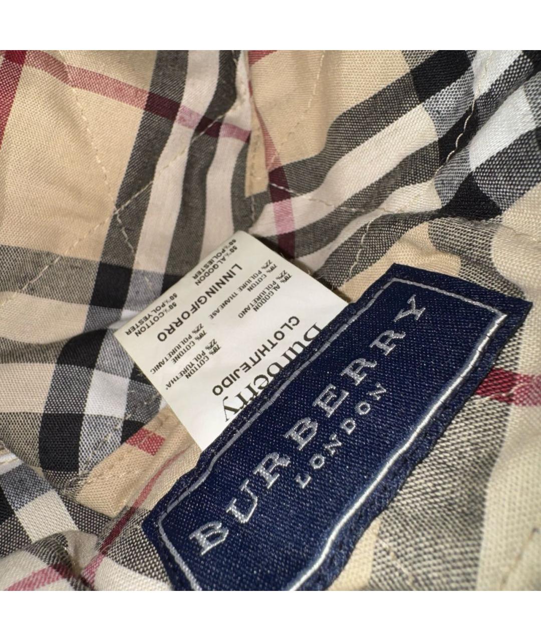 BURBERRY Коричневая синтетическая шляпа, фото 5