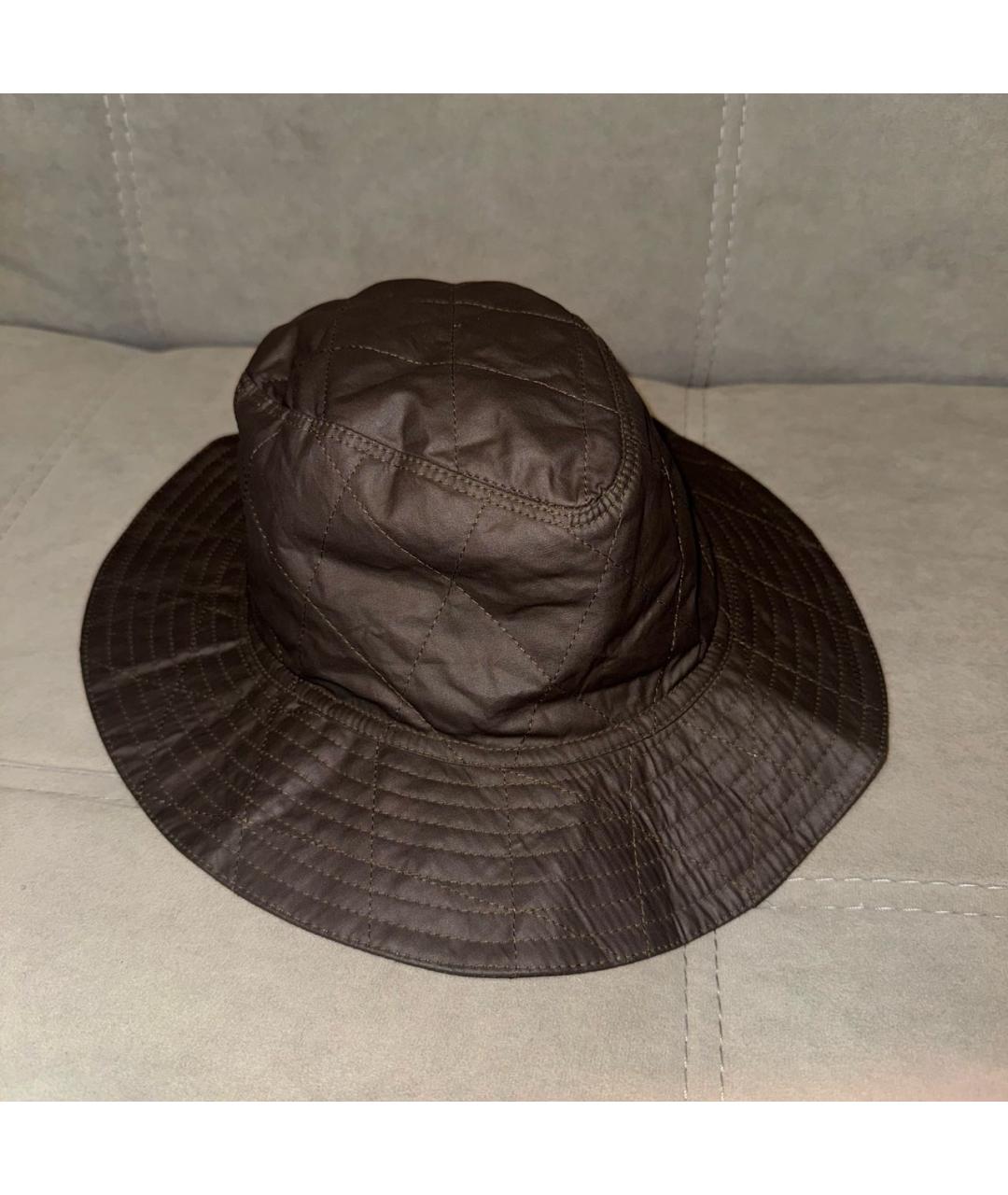 BURBERRY Коричневая синтетическая шляпа, фото 6