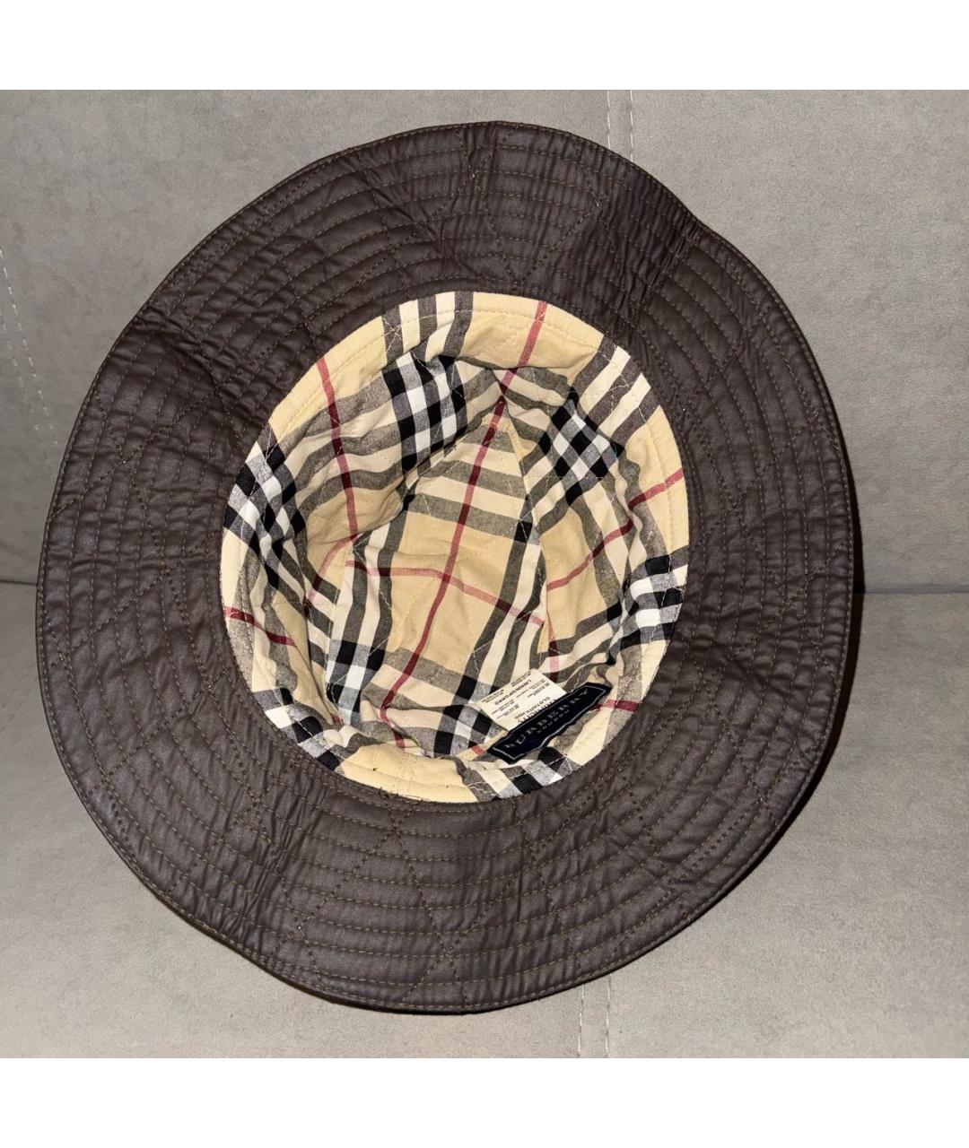 BURBERRY Коричневая синтетическая шляпа, фото 3