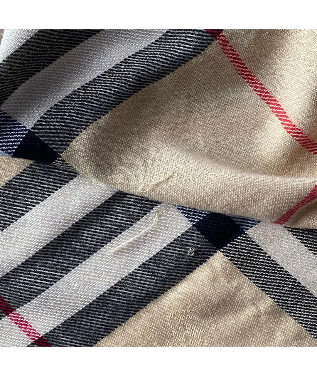 BURBERRY Бежевая кашемировая повязка на голову, фото 5