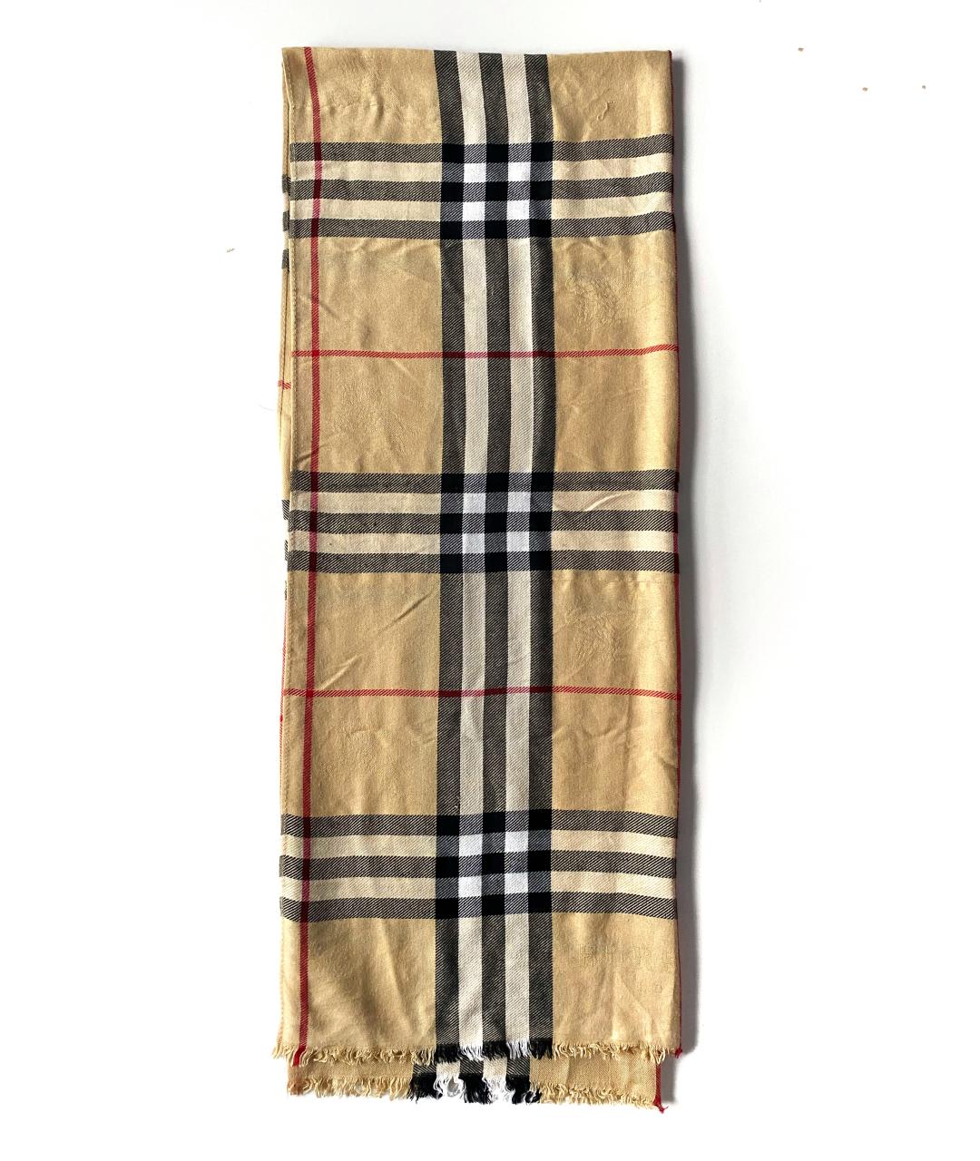 BURBERRY Бежевая кашемировая повязка на голову, фото 2
