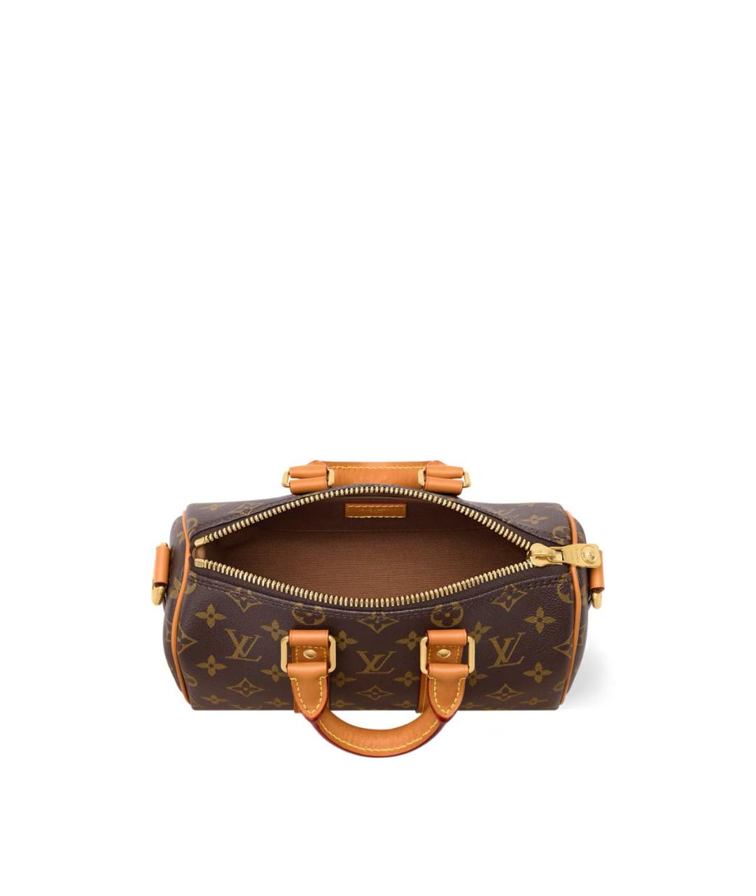 LOUIS VUITTON Коричневая сумка с короткими ручками из канвы, фото 3