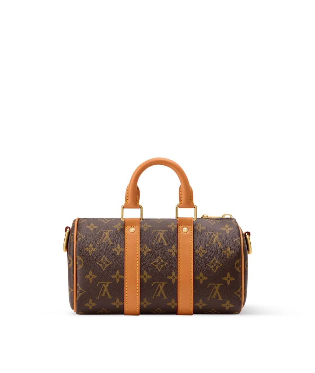 LOUIS VUITTON Коричневая сумка с короткими ручками из канвы, фото 4