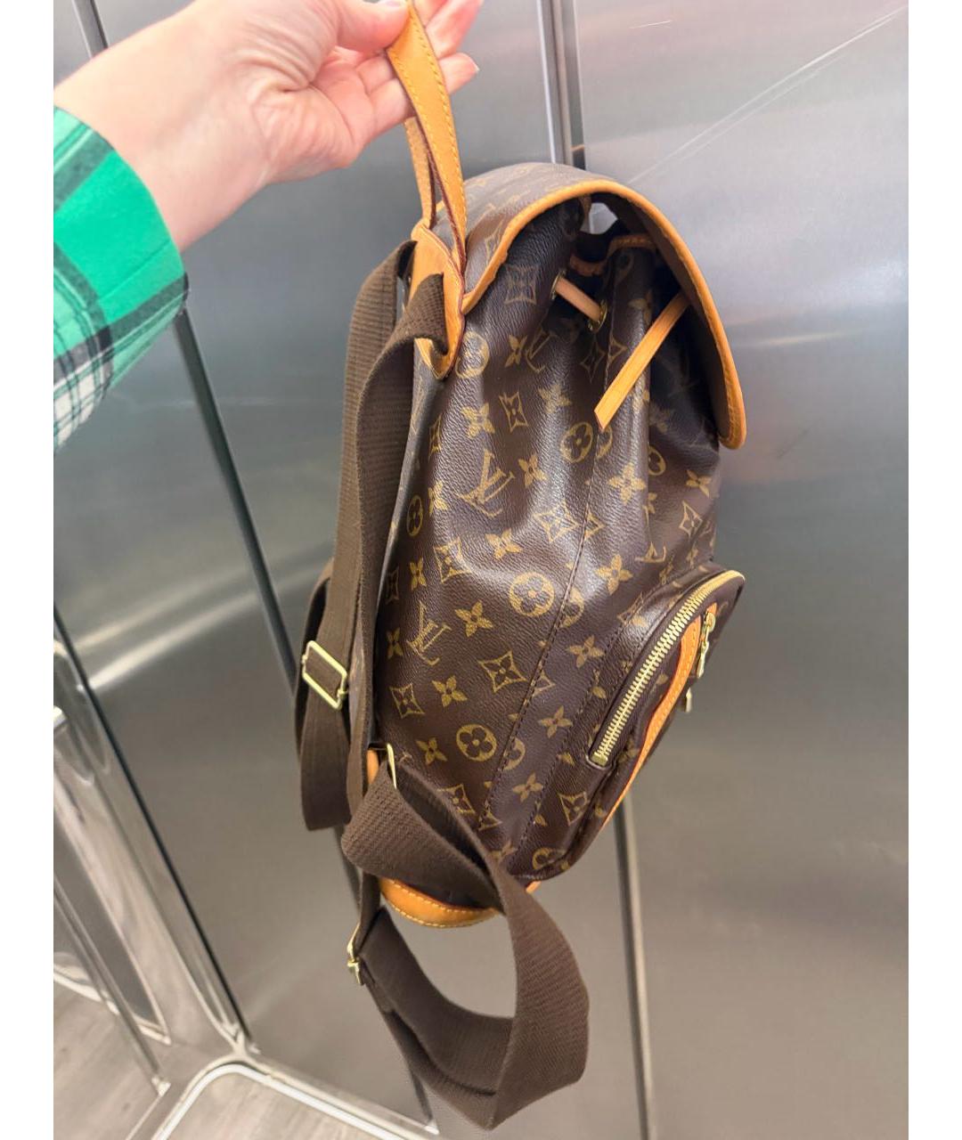 LOUIS VUITTON Коричневый рюкзак из канвы, фото 6