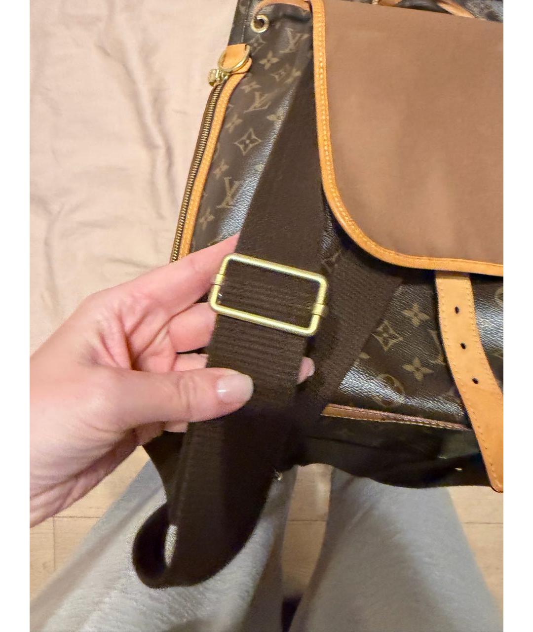 LOUIS VUITTON Коричневый рюкзак из канвы, фото 5