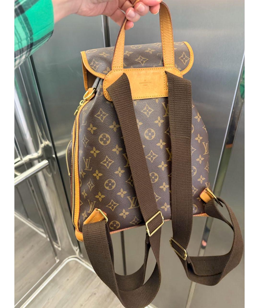 LOUIS VUITTON Коричневый рюкзак из канвы, фото 8