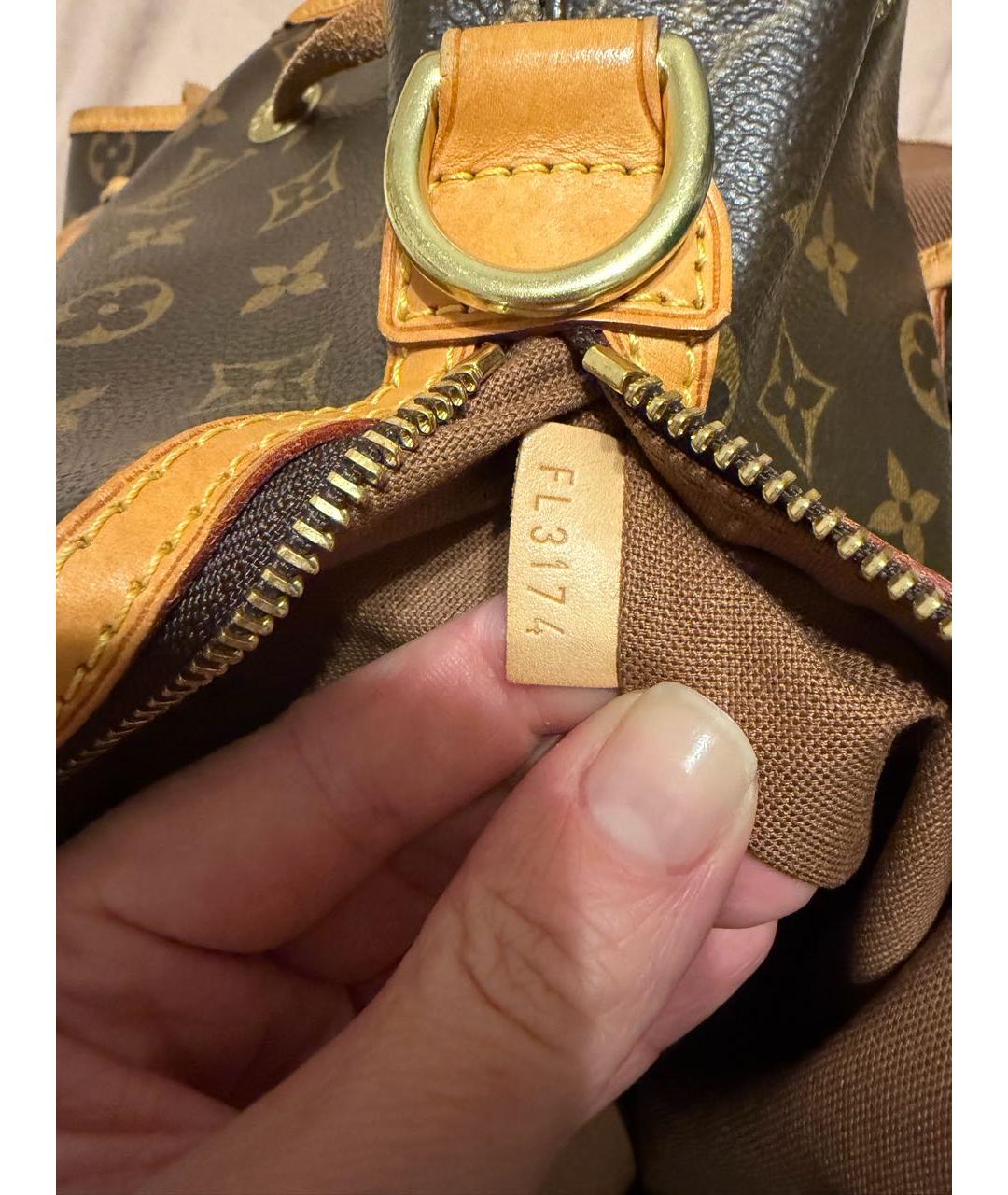 LOUIS VUITTON Коричневый рюкзак из канвы, фото 2