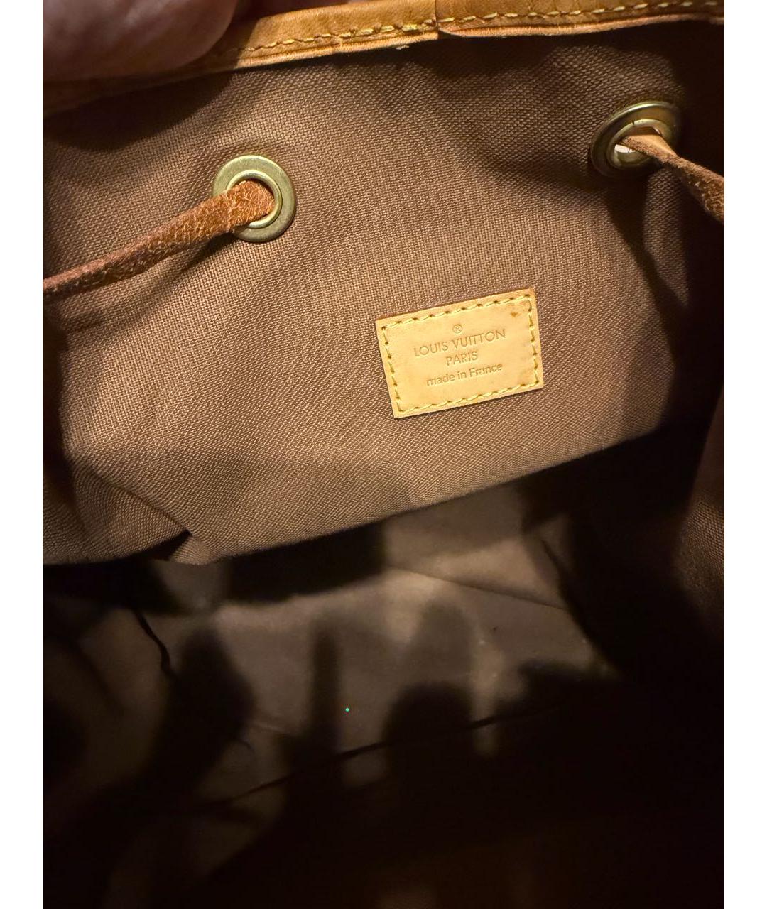 LOUIS VUITTON Коричневый рюкзак из канвы, фото 3