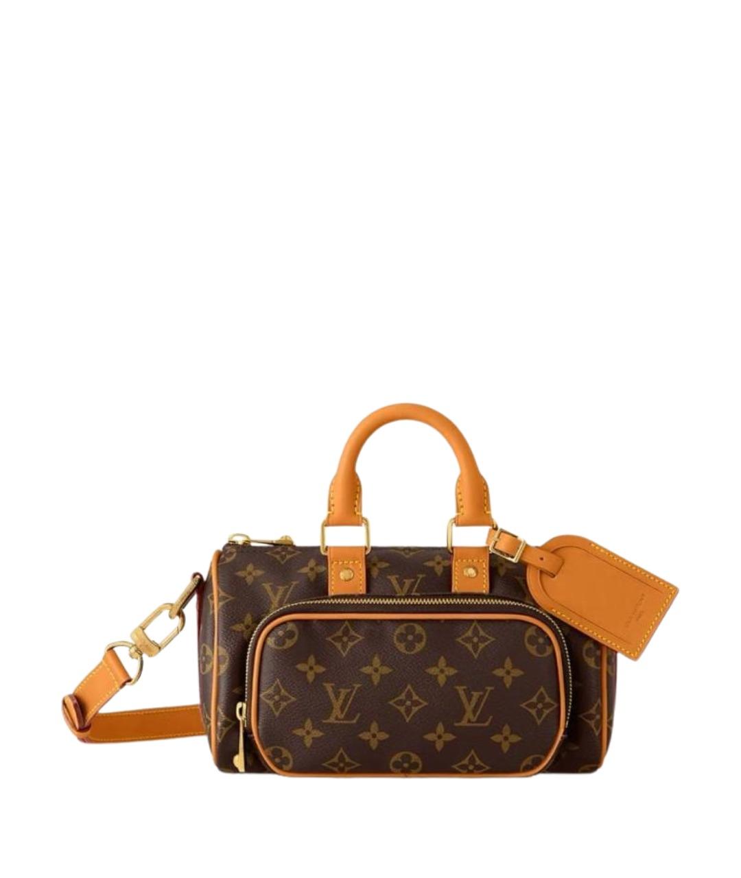 LOUIS VUITTON Коричневая сумка с короткими ручками из канвы, фото 1