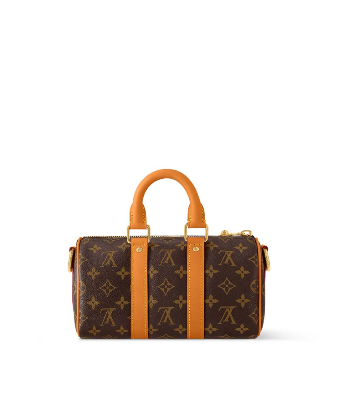 LOUIS VUITTON Коричневая сумка с короткими ручками из канвы, фото 4