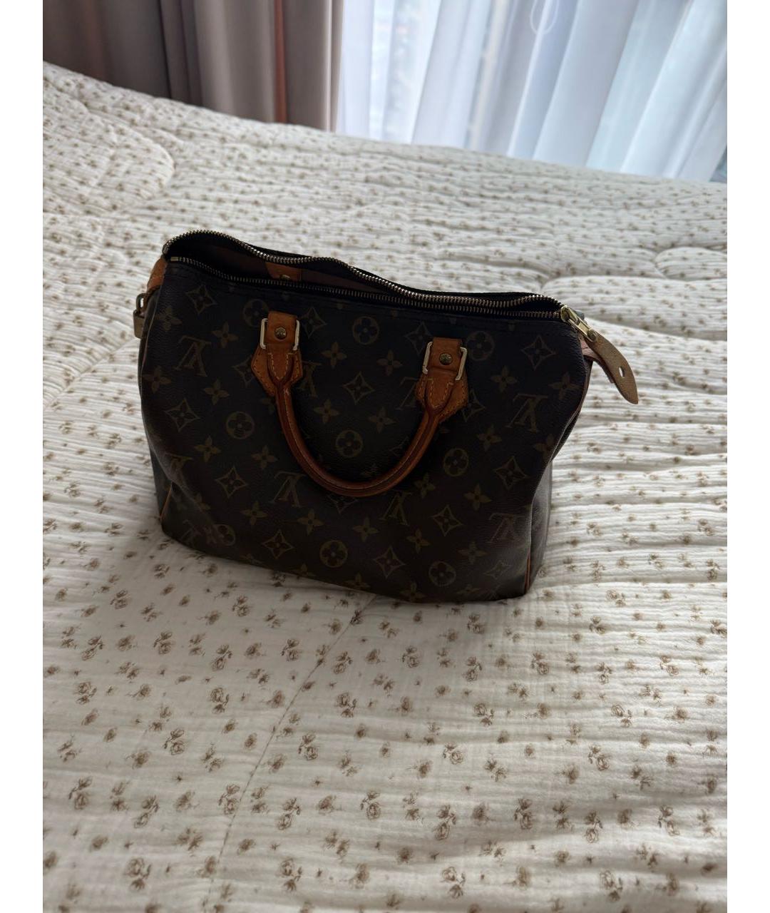 LOUIS VUITTON Кожаная сумка с короткими ручками, фото 5