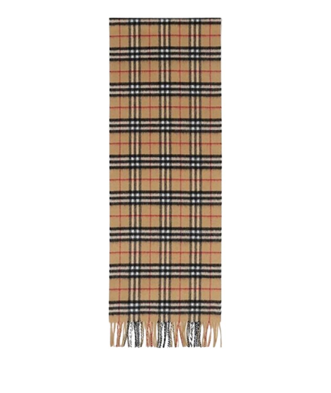 BURBERRY Желтый кашемировый шарф, фото 1