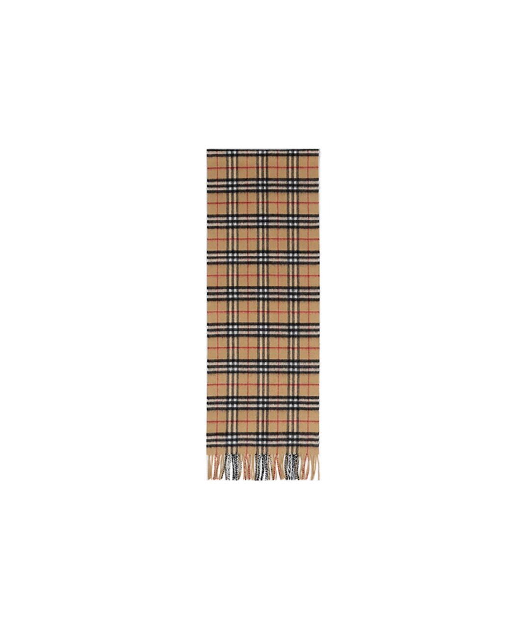 BURBERRY Желтый кашемировый шарф, фото 6